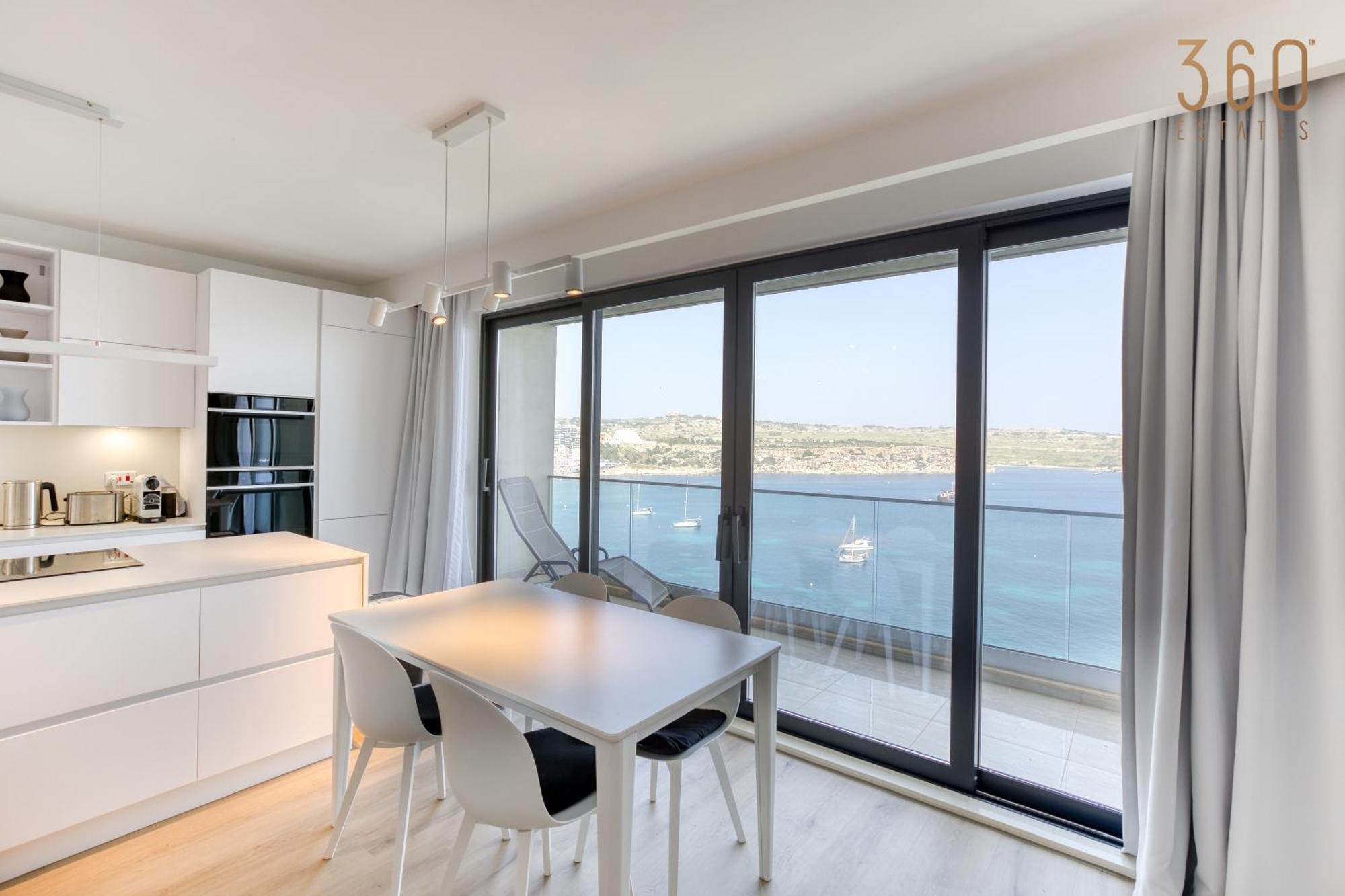 Designer 2Br Home With Stunning Views In St Pauls By 360 Estates San Pawl il-Baħar Eksteriør billede