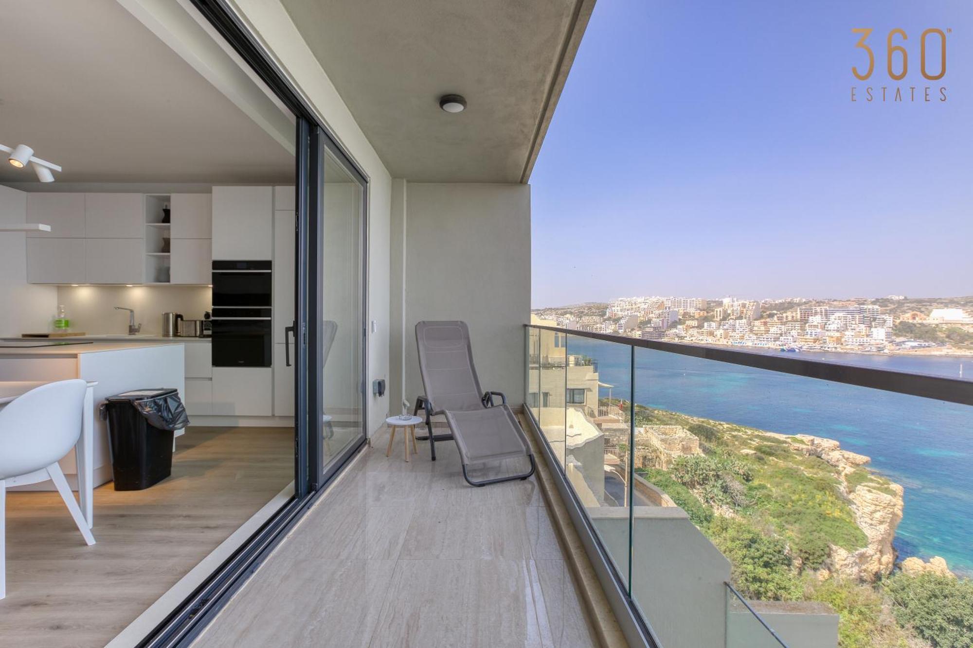 Designer 2Br Home With Stunning Views In St Pauls By 360 Estates San Pawl il-Baħar Eksteriør billede